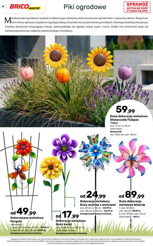 Bricomarche - gazetka promocyjna Katalog ogród od piątku 06.03 do niedzieli 16.08 - strona 39