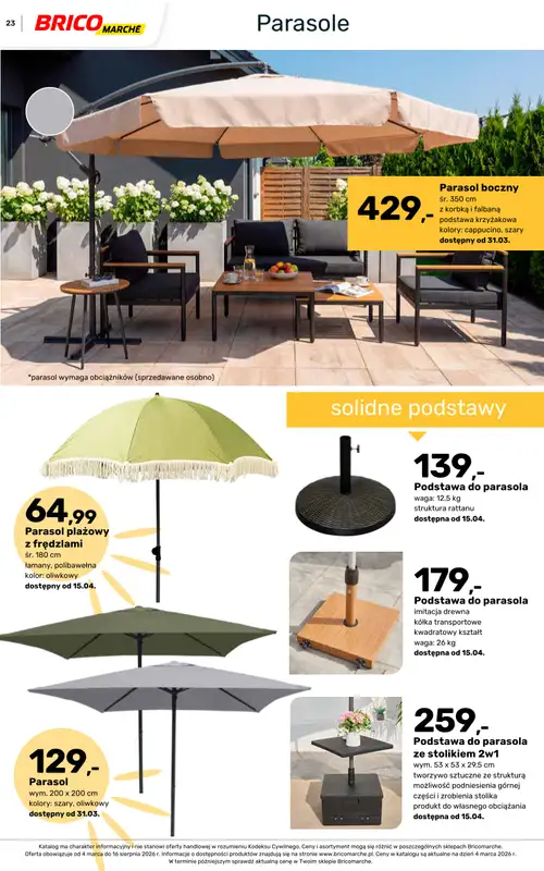 Bricomarche - gazetka promocyjna Katalog ogród od piątku 06.03 do niedzieli 16.08 - strona 23