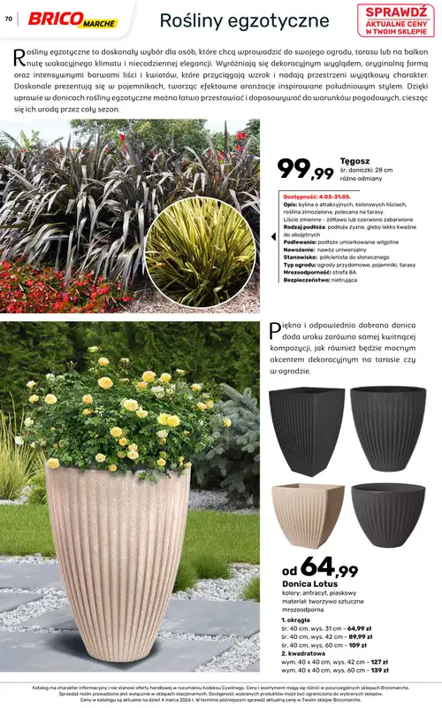 Bricomarche - gazetka promocyjna Katalog ogród od piątku 06.03 do niedzieli 16.08 - strona 70
