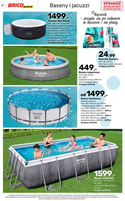 Bricomarche - gazetka promocyjna Katalog ogród od piątku 06.03 do niedzieli 16.08 - strona 45