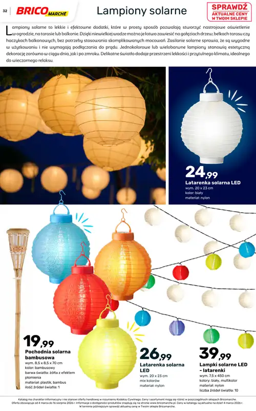 Bricomarche - gazetka promocyjna Katalog ogród od piątku 06.03 do niedzieli 16.08 - strona 32