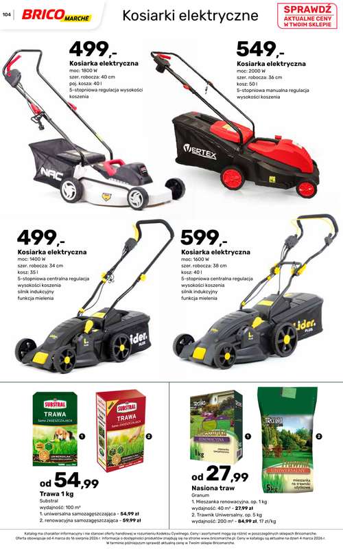 Bricomarche - gazetka promocyjna Katalog ogród od piątku 06.03 do niedzieli 16.08 - strona 104