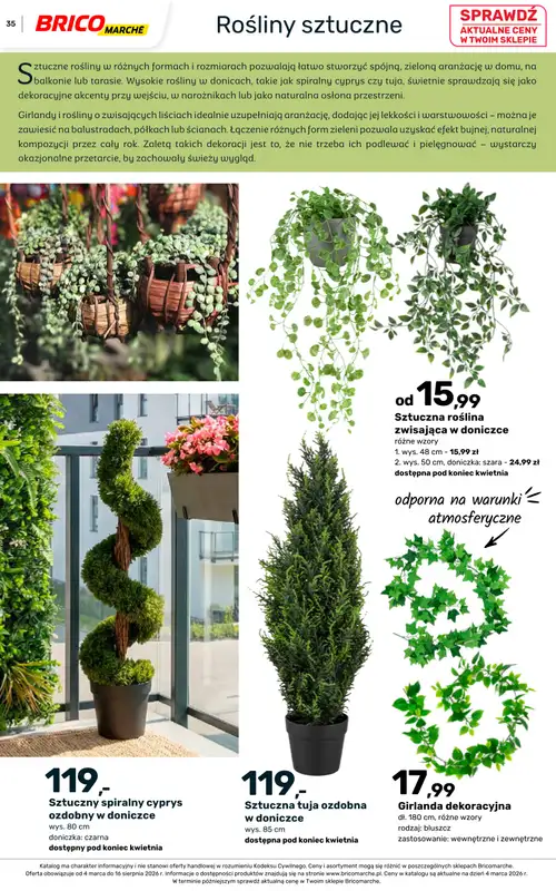 Bricomarche - gazetka promocyjna Katalog ogród od piątku 06.03 do niedzieli 16.08 - strona 35