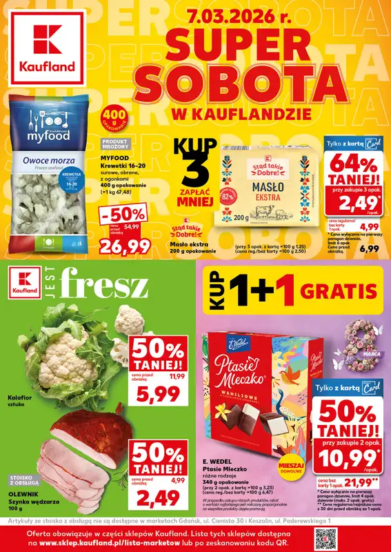 Kaufland - gazetka promocyjna Oferta Kaufland - SUPER SOBOTA  