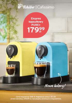 Tchibo - gazetka promocyjna Ekspres kapsułkowy PURE+ od piątku 06.03 do poniedziałku 06.04
