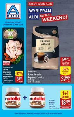 Aldi - gazetka promocyjna Najlepsze oferty na sobotę w Aldi! od soboty 14.03 do soboty 14.03