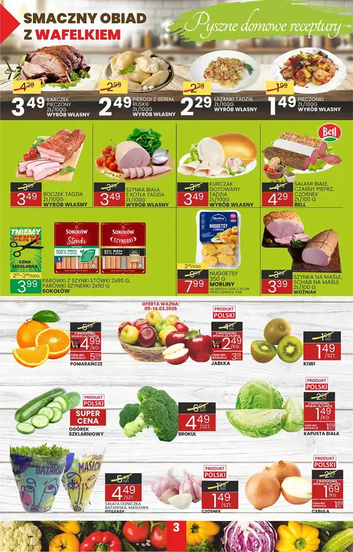Wafelek - gazetka promocyjna Gazetka od poniedziałku 09.03 do soboty 21.03 - strona 3