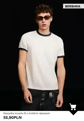 Bershka - gazetka promocyjna Odzież męska BASICS od niedzieli 08.03  - strona 5