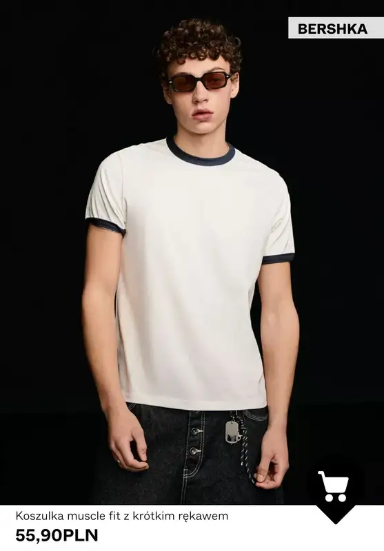 Bershka - gazetka promocyjna Odzież męska BASICS od niedzieli 08.03  - strona 5