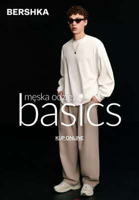 Bershka - gazetka promocyjna Odzież męska BASICS od niedzieli 08.03 