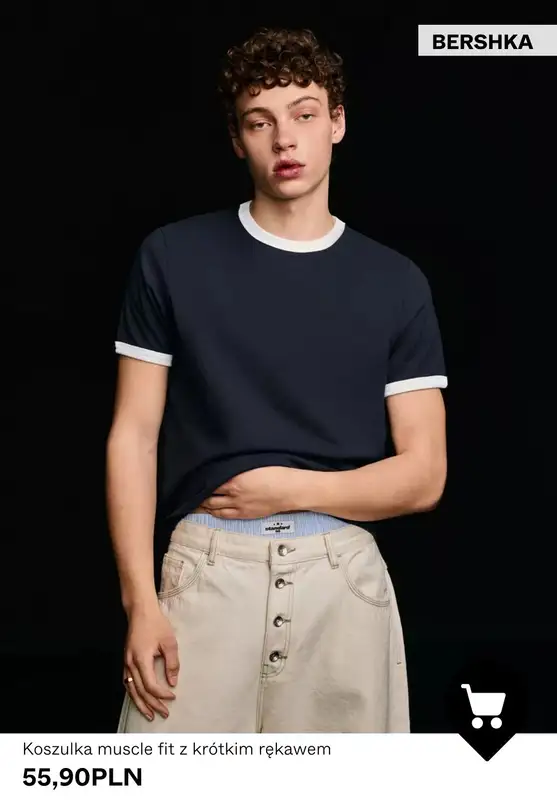 Bershka - gazetka promocyjna Odzież męska BASICS od niedzieli 08.03  - strona 6