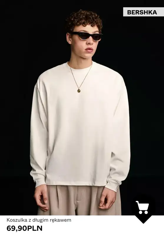 Bershka - gazetka promocyjna Odzież męska BASICS od niedzieli 08.03  - strona 9