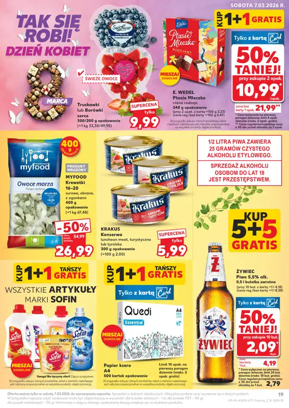 Kaufland - gazetka promocyjna Oferta Kaufland od czwartku 05.03 do środy 11.03 - strona 19