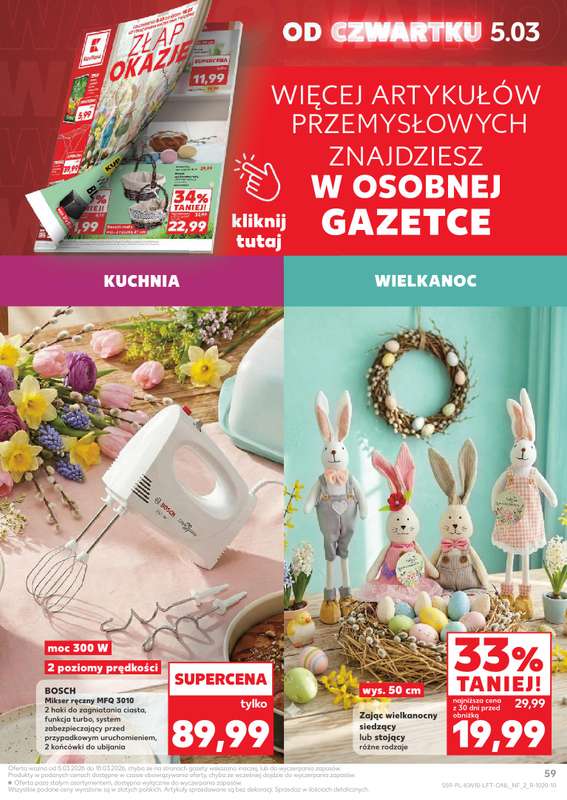 Kaufland - gazetka promocyjna Oferta Kaufland od czwartku 05.03 do środy 11.03 - strona 59