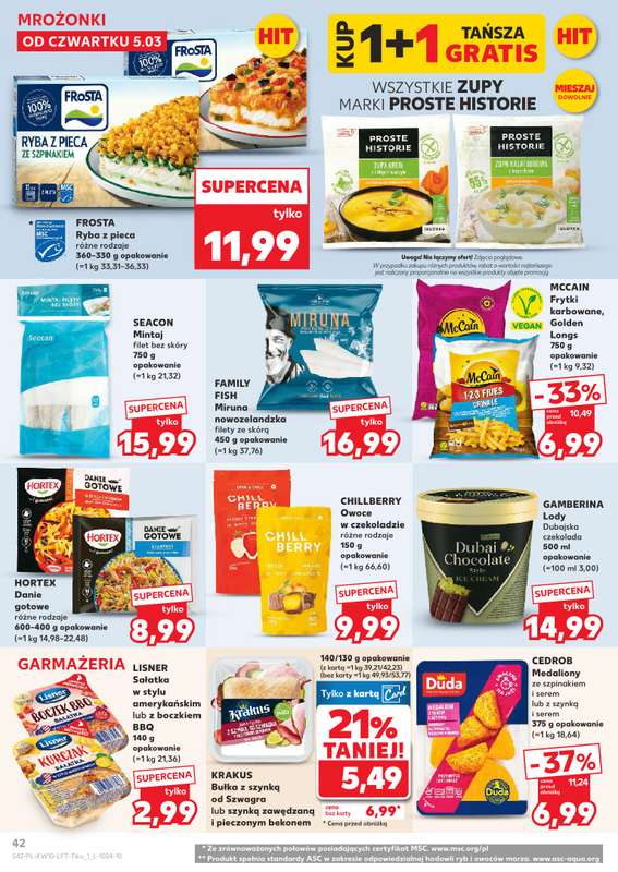 Kaufland - gazetka promocyjna Oferta Kaufland od czwartku 05.03 do środy 11.03 - strona 42