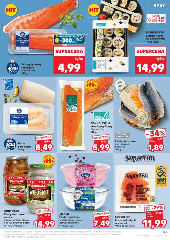 Kaufland - gazetka promocyjna Oferta Kaufland od czwartku 05.03 do środy 11.03 - strona 43