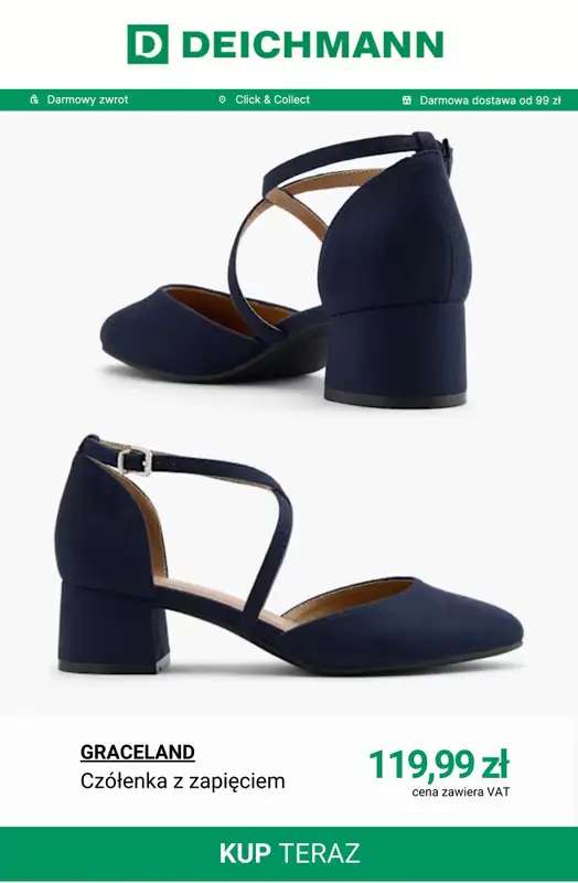 Deichmann - gazetka promocyjna -20% na nieprzecenione buty i torebki przy zakupach pow. 99 zł od piątku 06.03 do niedzieli 08.03 - strona 2