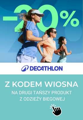 BEST SALE - gazetka promocyjna Decathlon | -20% na drugi produkt z odzieży biegowej od piątku 06.03 do czwartku 28.05