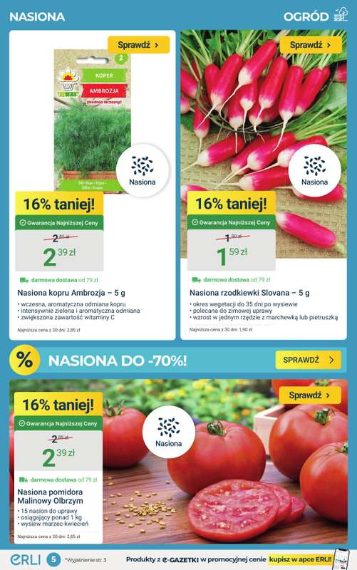 ERLI - gazetka promocyjna Ogród rozkwita okazjami do -45% na Erli! od poniedziałku 09.03 do niedzieli 15.03 - strona 5