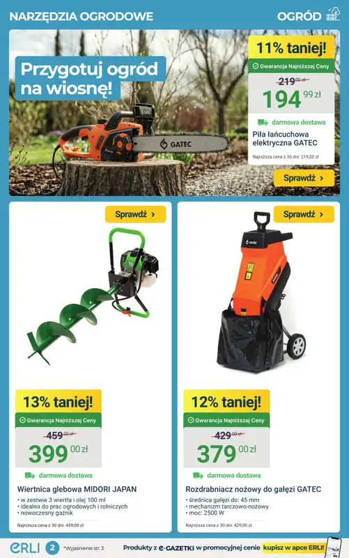 ERLI - gazetka promocyjna Ogród rozkwita okazjami do -45% na Erli! od poniedziałku 09.03 do niedzieli 15.03 - strona 2
