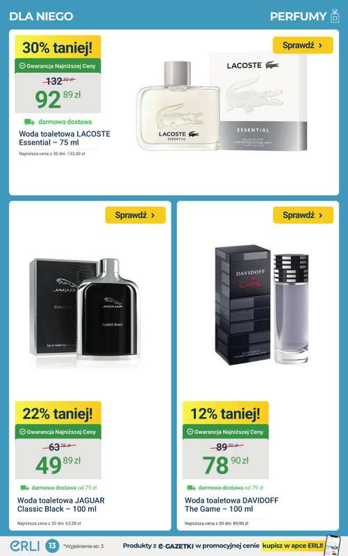 ERLI - gazetka promocyjna Czysta radość zakupów do -30% na Erli! od poniedziałku 09.03 do niedzieli 15.03 - strona 13