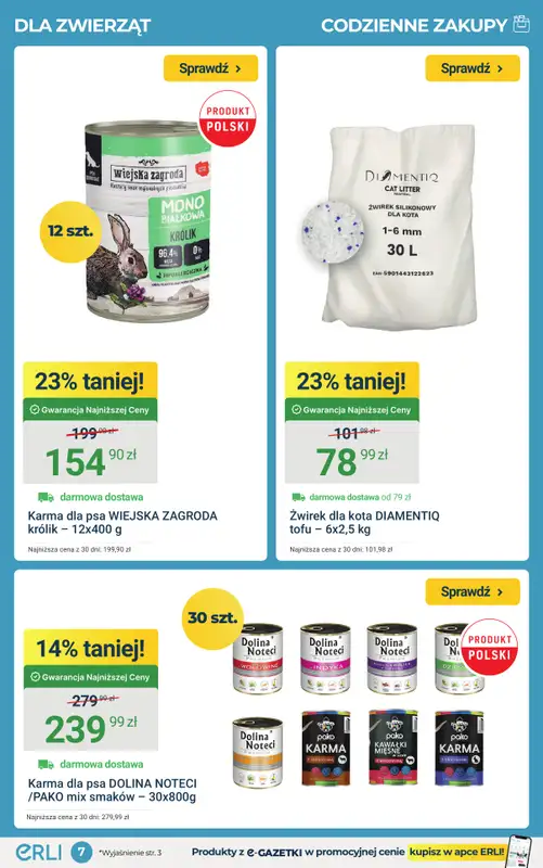 ERLI - gazetka promocyjna Czysta radość zakupów do -30% na Erli! od poniedziałku 09.03 do niedzieli 15.03 - strona 7