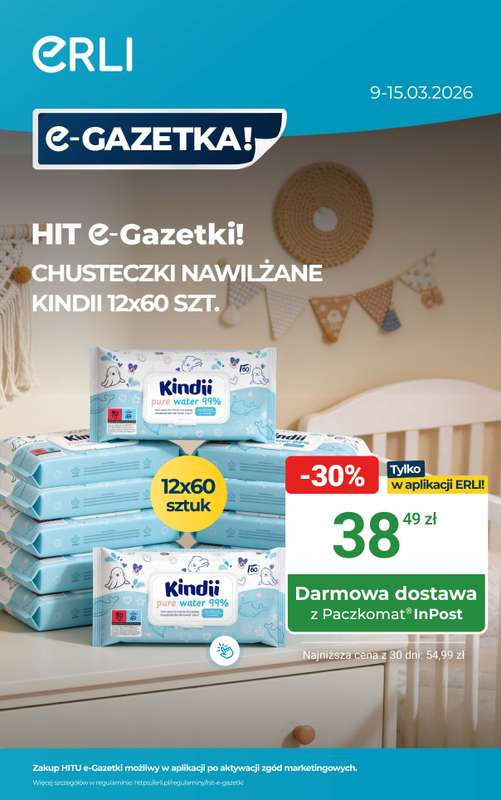 ERLI - gazetka promocyjna Czysta radość zakupów do -30% na Erli! od poniedziałku 09.03 do niedzieli 15.03