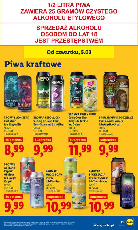 Lidl - gazetka promocyjna Oferta od czwartku od czwartku 05.03 do soboty 07.03 - strona 65