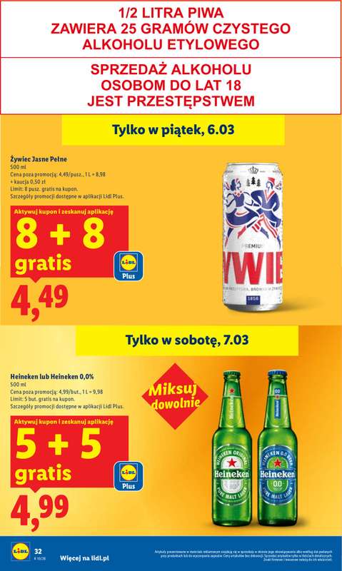 Lidl - gazetka promocyjna Oferta od czwartku od czwartku 05.03 do soboty 07.03 - strona 32