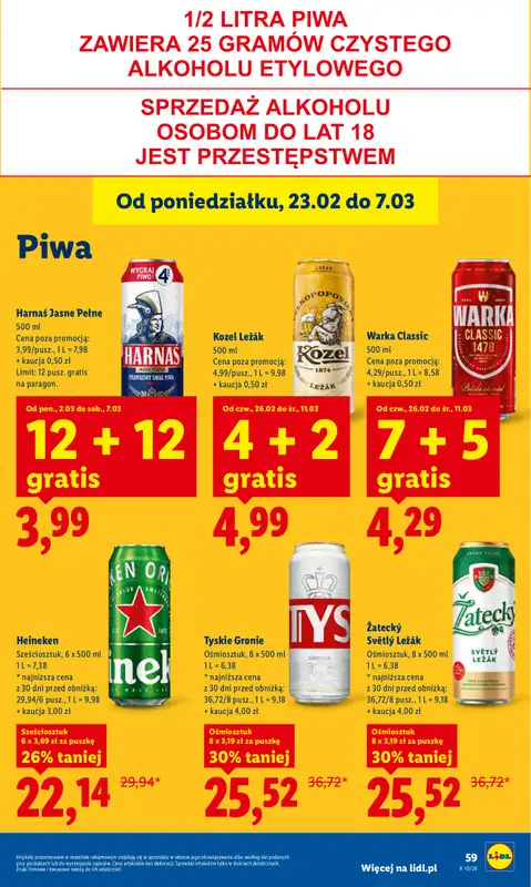 Lidl - gazetka promocyjna Oferta od czwartku od czwartku 05.03 do soboty 07.03 - strona 63