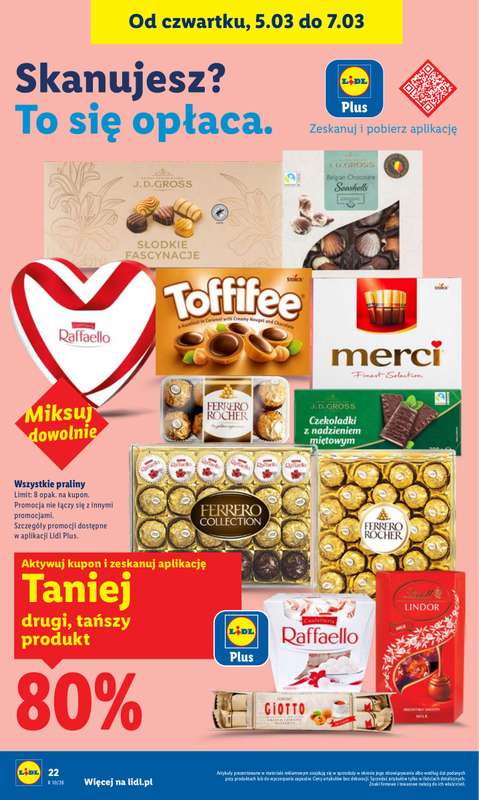 Lidl - gazetka promocyjna Oferta od czwartku od czwartku 05.03 do soboty 07.03 - strona 22