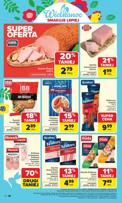 Carrefour - gazetka promocyjna Gazetka Carrefour od poniedziałku od poniedziałku 09.03 do soboty 14.03 - strona 14