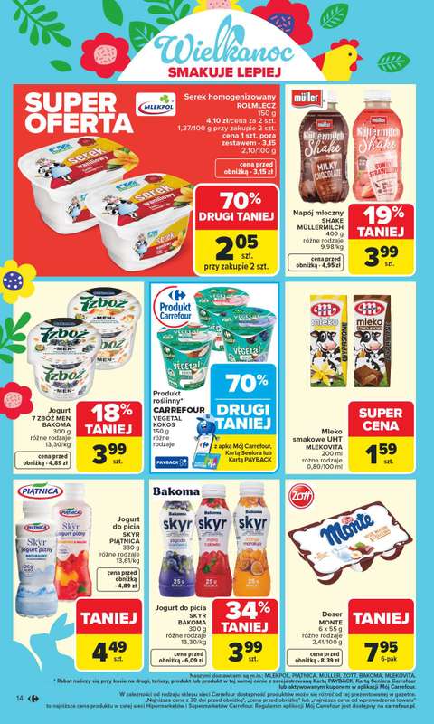 Carrefour - gazetka promocyjna Gazetka Carrefour od poniedziałku od poniedziałku 09.03 do soboty 14.03 - strona 16