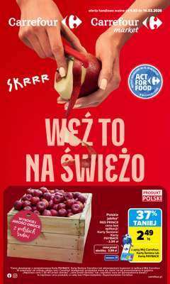 Carrefour - gazetka promocyjna Gazetka Weź to na świeżo od poniedziałku 09.03 do soboty 14.03