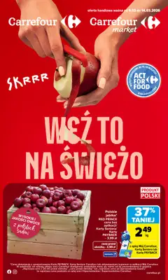 Carrefour - gazetka promocyjna Gazetka Weź to na świeżo od poniedziałku 09.03 do soboty 14.03