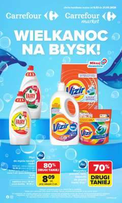 Carrefour - gazetka promocyjna Gazetka Wielkanoc na błysk od poniedziałku 09.03 do soboty 21.03