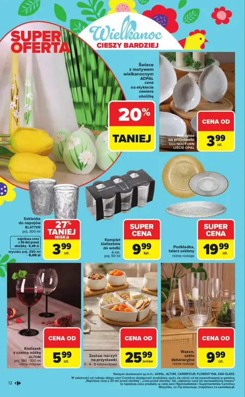Carrefour Market - gazetka promocyjna Gazetka Wielkanoc cieszy bardziej od poniedziałku 09.03 do soboty 04.04 - strona 12