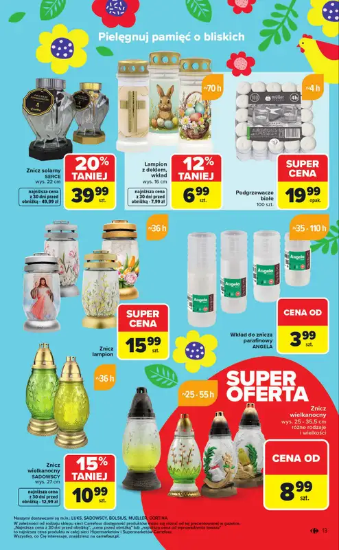 Carrefour Market - gazetka promocyjna Gazetka Wielkanoc cieszy bardziej od poniedziałku 09.03 do soboty 04.04 - strona 13