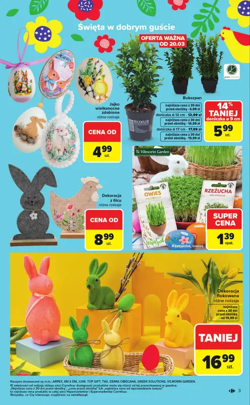 Carrefour Market - gazetka promocyjna Gazetka Wielkanoc cieszy bardziej od poniedziałku 09.03 do soboty 04.04 - strona 3
