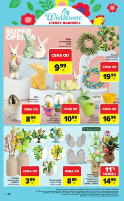 Carrefour Market - gazetka promocyjna Gazetka Wielkanoc cieszy bardziej od poniedziałku 09.03 do soboty 04.04 - strona 2