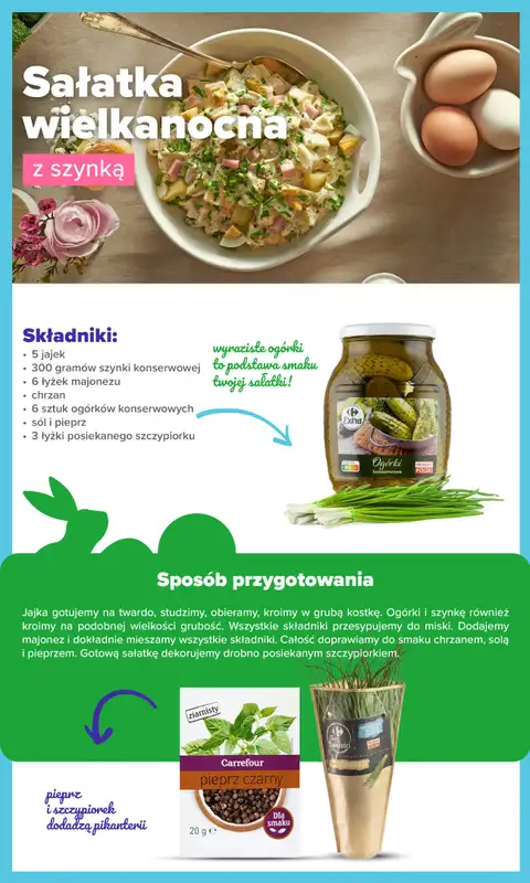 Carrefour Market - gazetka promocyjna Gazetka Wielkanocne przepisy od soboty 07.03 do poniedziałku 06.04 - strona 4
