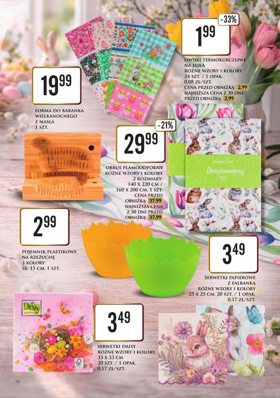 Dino - gazetka promocyjna Katalog / Czas na Wielkanoc od poniedziałku 09.03 do soboty 21.03 - strona 12