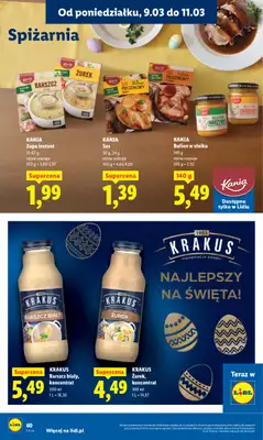 Lidl - gazetka promocyjna Oferta od poniedziałku od poniedziałku 09.03 do środy 11.03 - strona 60