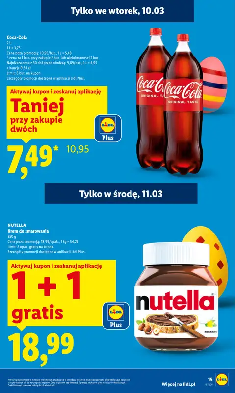 Lidl - gazetka promocyjna Oferta od poniedziałku od poniedziałku 09.03 do środy 11.03 - strona 15