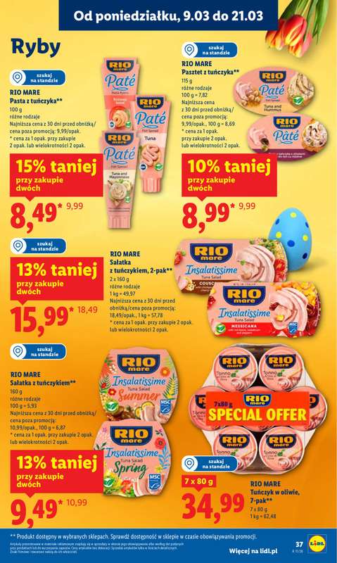 Lidl - gazetka promocyjna Oferta od poniedziałku od poniedziałku 09.03 do środy 11.03 - strona 37