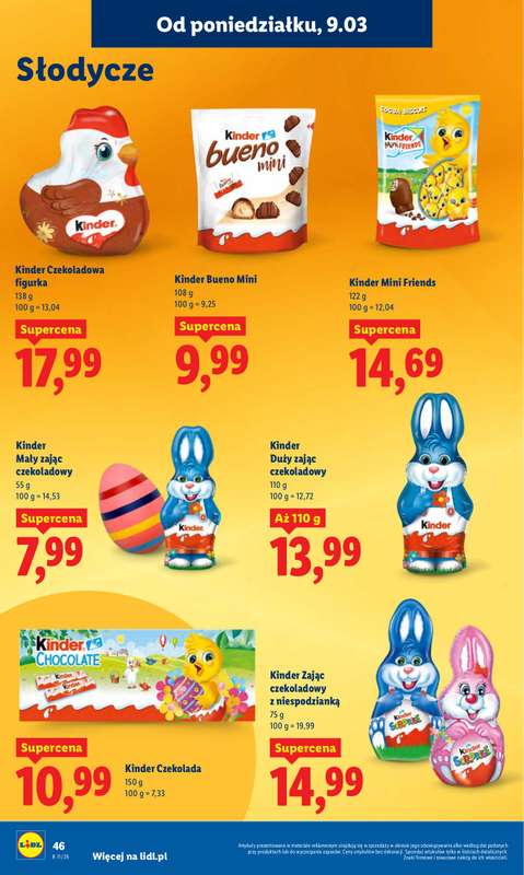Lidl - gazetka promocyjna Oferta od poniedziałku od poniedziałku 09.03 do środy 11.03 - strona 46