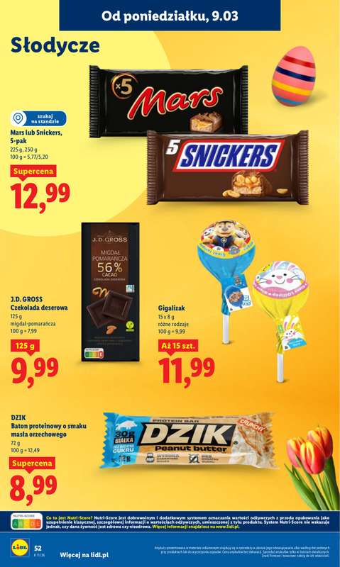 Lidl - gazetka promocyjna Oferta od poniedziałku od poniedziałku 09.03 do środy 11.03 - strona 52