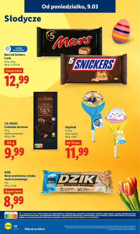 Lidl - gazetka promocyjna Oferta od poniedziałku od poniedziałku 09.03 do środy 11.03 - strona 52