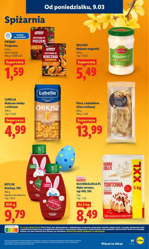 Lidl - gazetka promocyjna Oferta od poniedziałku od poniedziałku 09.03 do środy 11.03 - strona 61