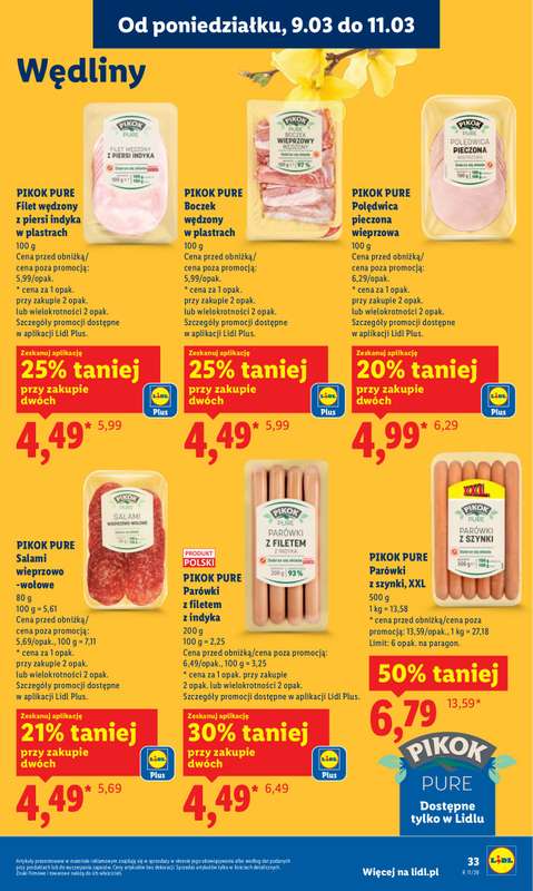 Lidl - gazetka promocyjna Oferta od poniedziałku od poniedziałku 09.03 do środy 11.03 - strona 33